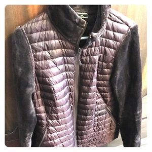 Lightweight coat with fleece and down